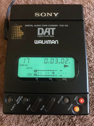Sony TCD - D3 Walkman DAT Recorder Restored Vintage Box 5