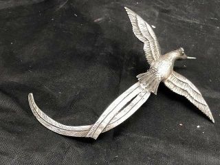 Spanish Silver Hallmarked Hummingbird Figure Very Detailed