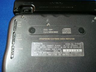 SONY CD WALKMAN DISCMAN D - E900 AC ADAPTER,  BATTERY PACK,  REMOTE & EARBUDS RARE 8