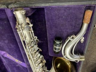 Antique Vintage 1914 CG Conn Sax Saxophone for repair/needs cleaned pads, 3