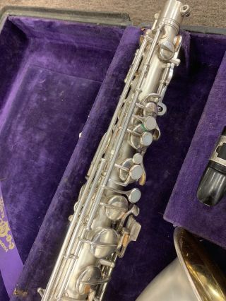 Antique Vintage 1914 CG Conn Sax Saxophone for repair/needs cleaned pads, 4