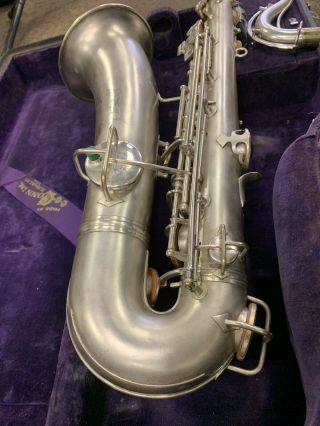 Antique Vintage 1914 CG Conn Sax Saxophone for repair/needs cleaned pads, 9