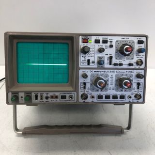 Motorola 20 Mhz Oscilloscope R1053a Vintage Rare And W/ Stand