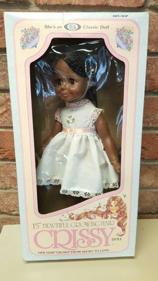 1982 Vintage Ideal Crissy Black African American Growing Hair Doll Rare