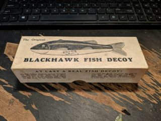 Vintage Blackhawk Fish Decoy Lure Ice Fishing Spear It Rattles