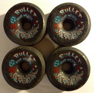 Vintage Bullet Road Weapon Skateboard Wheels Set Of 4 Street Worn