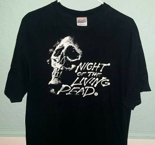 Rare Vintage 90s Night Of The Living Dead Horror Movie T - Shirt - Size Xl Hanes Tag