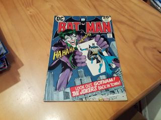 Vintage Dc Batman 251 Neal Adams Joker Art Bronze Age