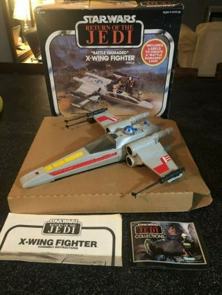 Vintage 1981 Kenner Star Wars Return Of The Jedi Battle X - Wing Fighter