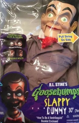 Slappy Goosebumps Ventriloquist 30 Dummy Doll Vintage 90s Pull String Move Mouth