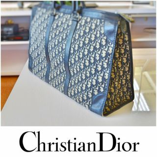 Christian Dior Trotter Carryall Huge - Canvas,  Leather,  France,  Vintage 80 
