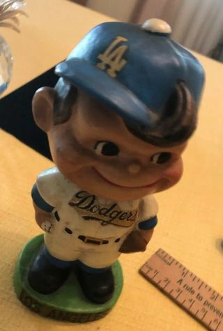 Vintage 1960’s Los Angeles Dodgers MLB Baseball Nodder Green Base Bobblehead 2