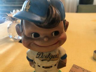 Vintage 1960’s Los Angeles Dodgers MLB Baseball Nodder Green Base Bobblehead 3