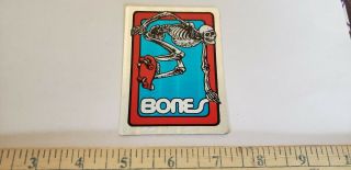 Vtg 70s Powell Peralta Bones Brigade Vending Machine Skateboard Nos Deck Sticker