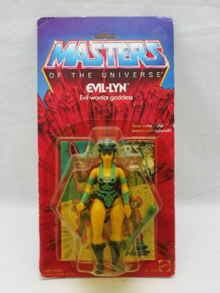 Motu,  Vintage,  Evil - Lyn,  Masters Of The Universe,  Moc,  Figure,  He - Man