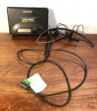 Vintage Sony Wm F701c Walkman W Mdr A20 Headphones