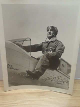 Vintage Army Air Corps 8x10 Photo Major General Oscar Westover Signed