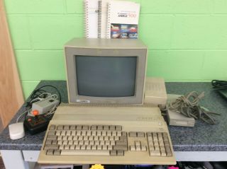 Vintage Commodore Amiga A500 Computer System W/monitor