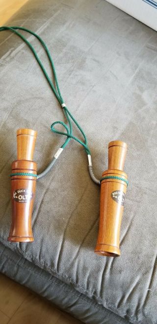 2 VINTAGE 66 DUCK CALL PS OLT & 800 GOOSE CALL PS OLT 5