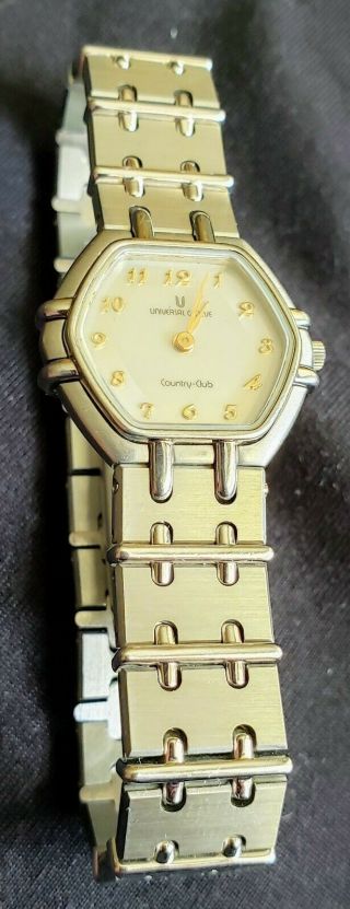 Vintage Universal Geneve Swiss Watch Sport Bracelet Stainless Steel Ladies 4