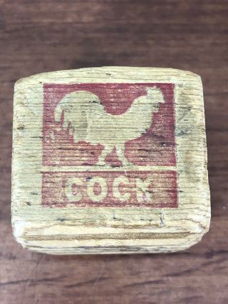 Vintage The Morning Wood Cock Block Antique Wooden Toy Gay Interest