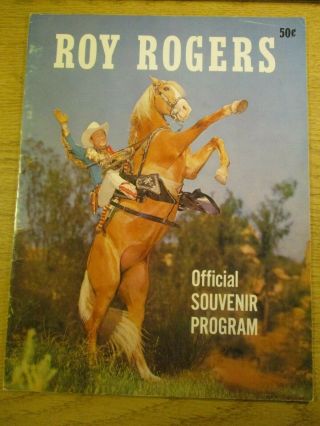 Roy Rogers Official Souvenir Program For The Roy Rogers Show 1957 Color Covers