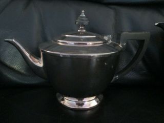 Mappin and Webb Art Deco 4 Piece Silver Plate Tea Set 4