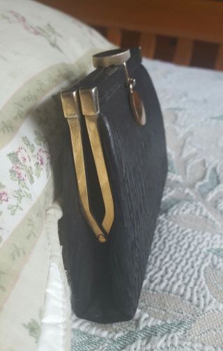 Vintage LOEWE Madrid 1846 Black Leather Clutch,  Purse,  Bag 5
