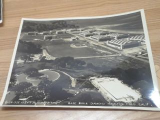 Vintage Army Air Corps 8x10 Photo Baseball Diamond Hamilton Field California