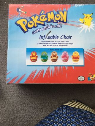 Vintage Pokemon 25 Pikachu Inflatable Chair 2