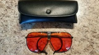 Vtg Carl Zeiss West Germany Sportsman Competition Shooting Sunglasses Aviator