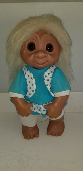 1979 Dam Troll Doll 17 " Girl Dress 806