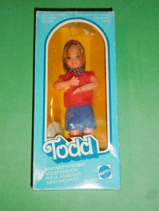 Vintage Mattel Barbie 8129 Bendable Poseable Todd Mib 1976 - 4 Languages