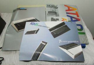 ATARI 800XL VINTAGE COMPUTER SYSTEM Bundle 1050 Disk Drive Games Books 7