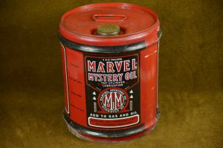 Marvel Mystery Oil Vintage Gas Station Service Station Motor Oil Can