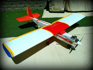 R/c Model Airplane Vintage Sport Trainer Eagle With Radio Gear Installed L@@
