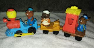 Vintage Hub Bubs - Happy Hollow Train With 3 Character Figures - Mattel 1970 