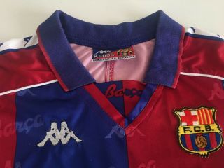 BARCELONA FC 1992/95 Home LS Football Shirt L Soccer Jersey KAPPA Vintage Maglia 6