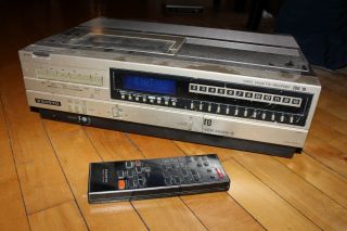 Vintage Sanyo Beta - Max Vcr 3900 - Ii With Remote Betamax Beta