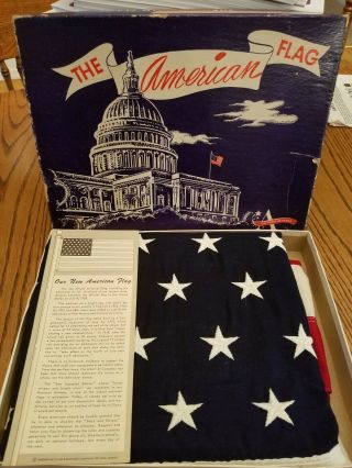 Rare Vintage 49 Star American Flag 3 