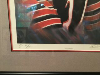 RARE WALTER PAYTON SIGNED AUTOGRAPH LE 34 ARTIST PROOF LITHOGRAPH HOF 5