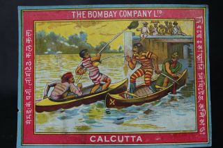 Very Old Advertising Label - The Bombay Company Ltd Calcutta - Very Rare