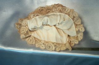 Fantastic Antique French Lace Doll Dress Silk Lining 4 Bebe Jumeau or Bluette 10