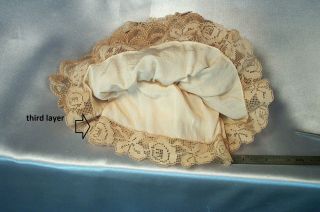 Fantastic Antique French Lace Doll Dress Silk Lining 4 Bebe Jumeau or Bluette 11