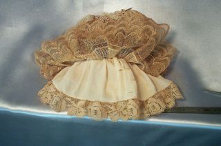 Fantastic Antique French Lace Doll Dress Silk Lining 4 Bebe Jumeau or Bluette 12