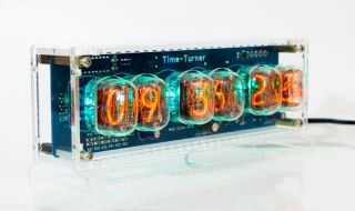 Nixie Tube Clock with 6x IN - 12 unique vintage steampunk watch 2