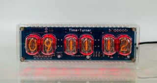 Nixie Tube Clock with 6x IN - 12 unique vintage steampunk watch 4