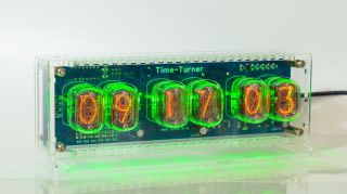 Nixie Tube Clock with 6x IN - 12 unique vintage steampunk watch 6
