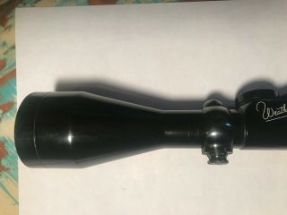 Vintage Weatherby Variable Scope 2 3/4x to 10x.  Made in Germany.  w/mounts 5