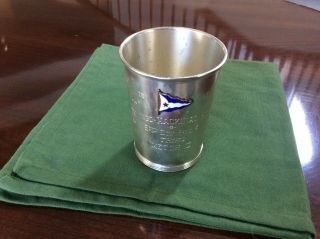 Vintage Wallace Sterling Silver Boat Racing Award Trophy Julep Cup 1965